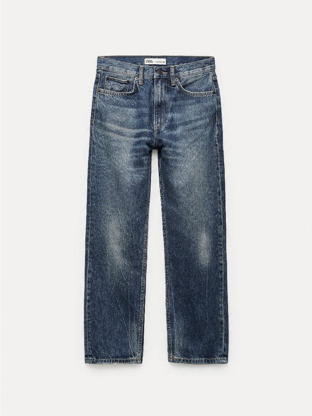 Zara Straight Leg Cropped Jeans